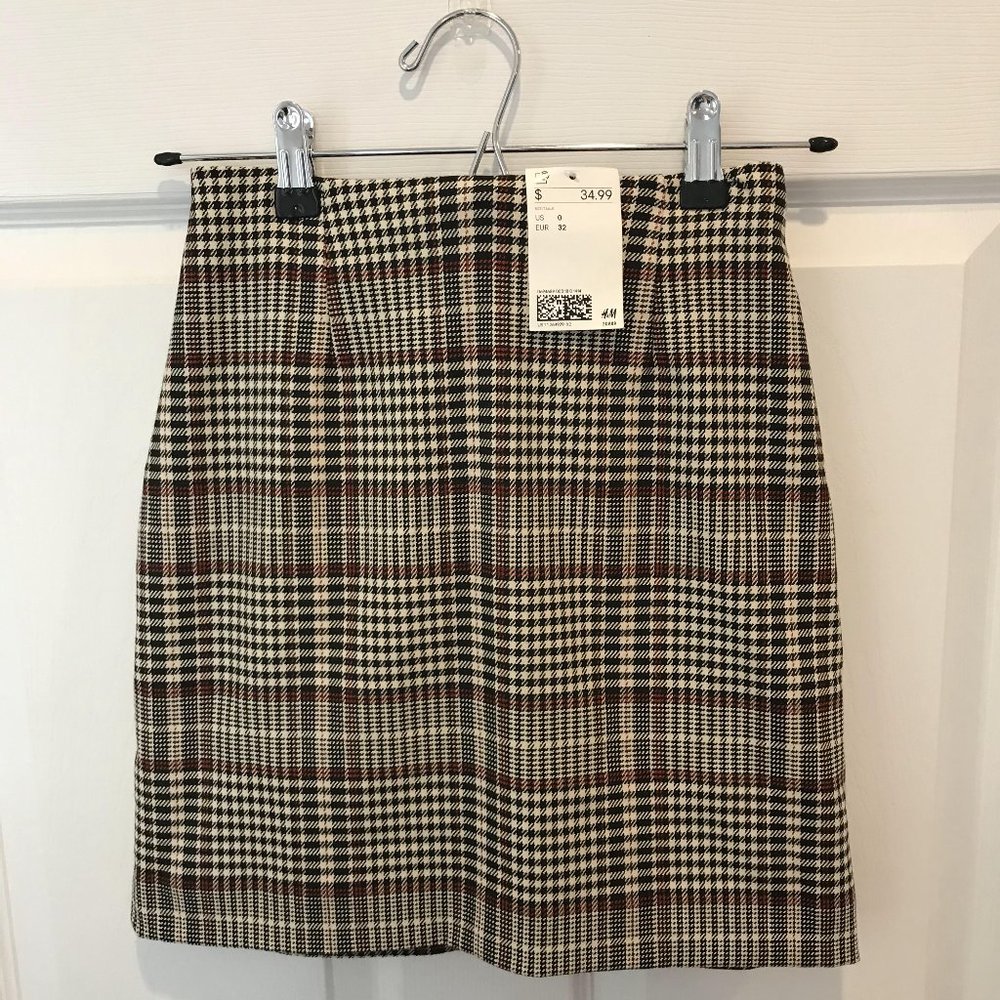 Plaid HM Pencil Skirt